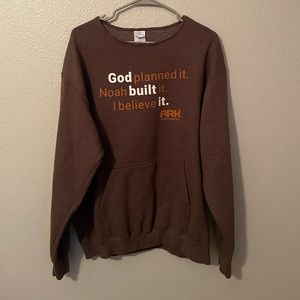 Ark Encounter Brown Sweatshirt Size Large